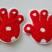2 X Red Hands Palms Applique Patches - Etsy