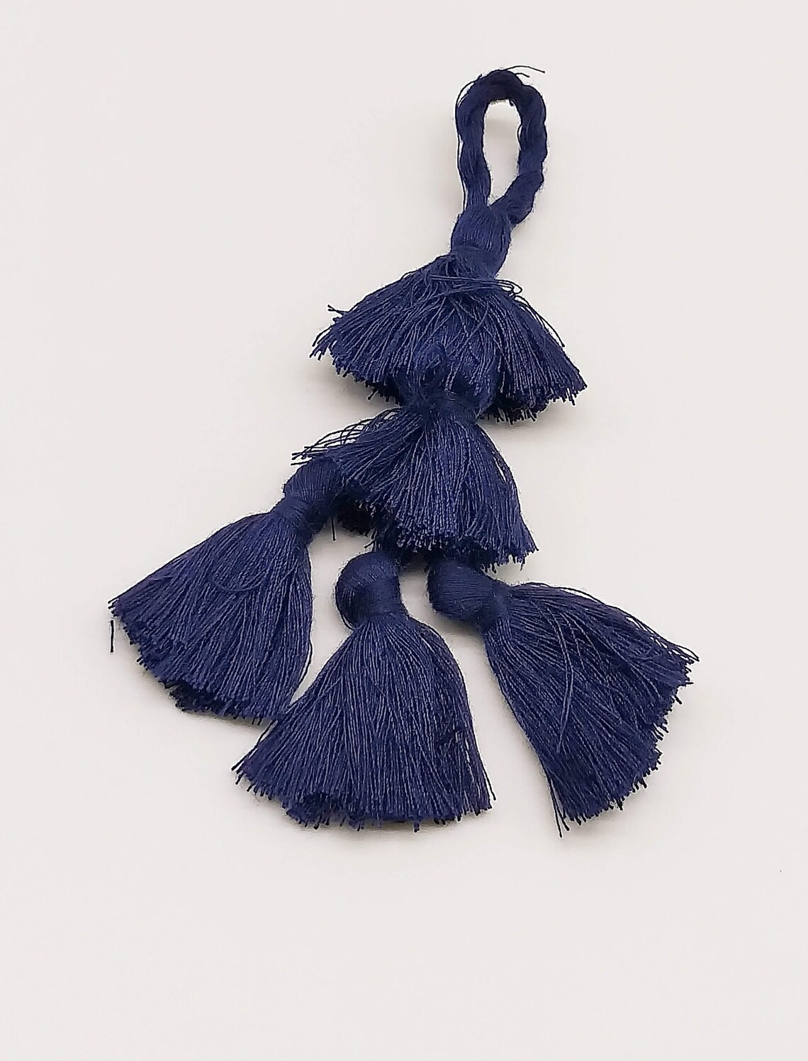 Navy Blue Tassels Cotton Tassels Bohemian Boho Chic Etsy