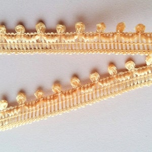 Wholesale Beige 9 Yards Lace Trims 10mm Wide, Fringe Trimming, Decorative Fringe Tape