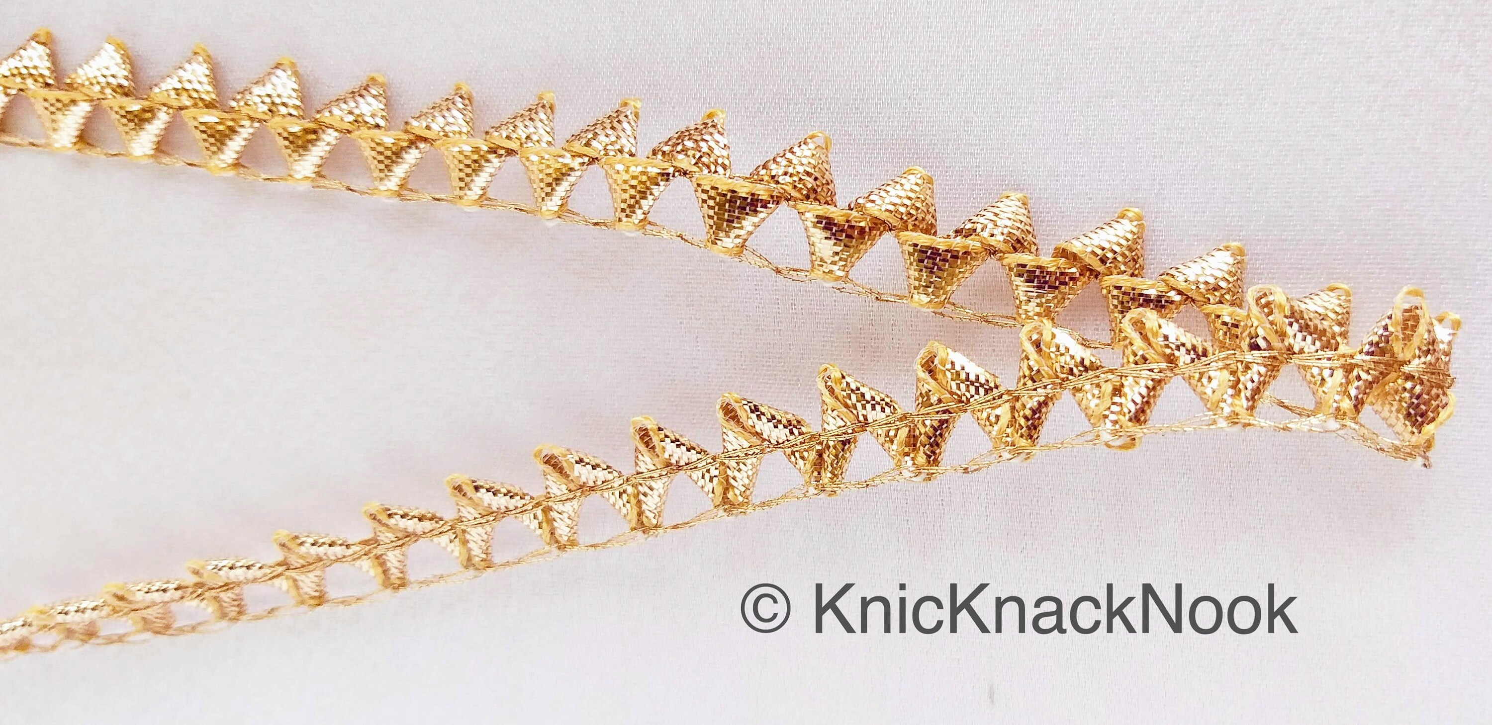 Gold Fabric Trim in Gold Piping Indian Gota Patti Trim Trim Etsy