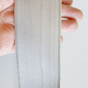 Silver Fabric Lace Trim: Decorative Craft Ribbon (2 Yards, 48mm Wide)