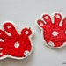 2 X Red Hands Palms Applique Patches - Etsy