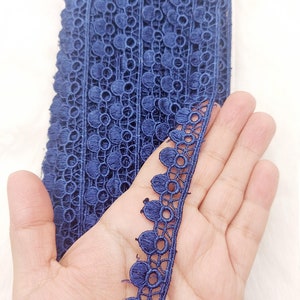 Embroidered Polyester Fringe Lace Trim: Crafting Edging, 10 Yards