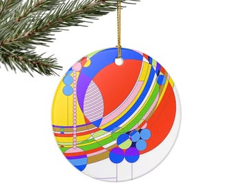 Frank Lloyd Wright Bubbles Ornament: Unique Christmas Decor Car Charm