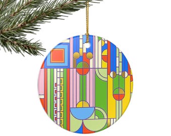 Frank Lloyd Wright Saguaro Cactus Ornament  Unique Holiday Décor  Art-Inspired Christmas Tree Decoration