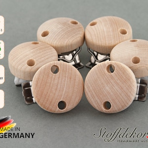 Wooden clip Pacifier clip Baby clip Pacifier chain clip Pendant clip Clip Maxi-Cosi pendant Pacifier chains Stroller chains Play chains