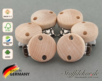 Wooden clip, pacifier clip, baby clip, pacifier chain clip, pendant clip, Maxi-Cosi pendant, pacifier chains, stroller chains, play chains
