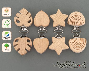 Wooden clip, pacifier clip, baby clip, car clip, pacifier chain clip, pendant clip, car pendant, car chain, play chain, buggy Maxi-Cosi pendant