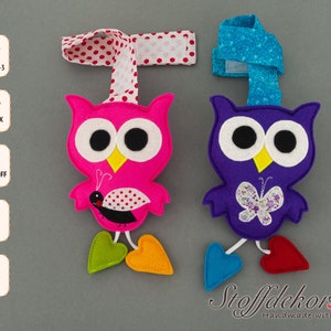 Maxi-Cosi pendant owl wool felt stroller trailer baby seat trailer buggy toy figure stroller toy baby accessories felt