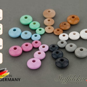 20 pcs. lens beads 10, 12, 14, 16 & 18 mm wooden beads threading beads wooden lenses lenses craft beads grasping toys pacifier chains carriage chain