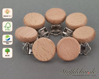 Wooden clip, pacifier clip, baby clip, stroller clip, pacifier chain clip, pendant clip, Maxi-Cosi pendant, pacifier chains, play chains