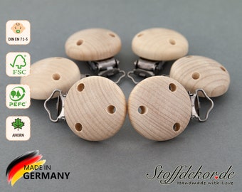 Wooden clip, pacifier clip, baby clip, pacifier chain clip, pendant clip, baby chain clip, Maxi-Cosi pendant, pacifier chains, play chains