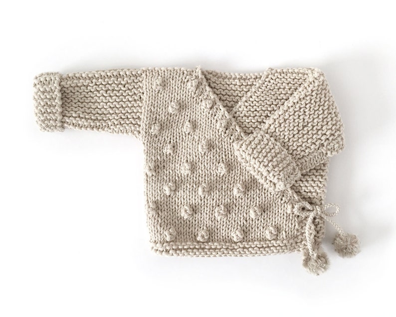 Instant Download NUR kimono PDF KNITTING Pattern Size 3-6 months