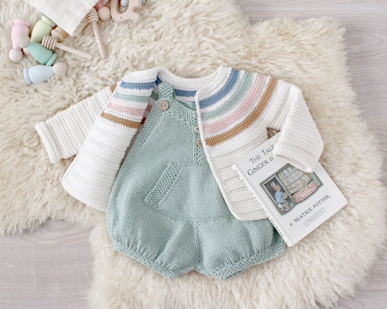 Size 36 MONTHS Pickles Romper PDF Knitting Pattern Etsy