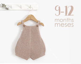 9-12 months - "A" Crochet Romper Pattern-  PDF Pattern- Instant Download
