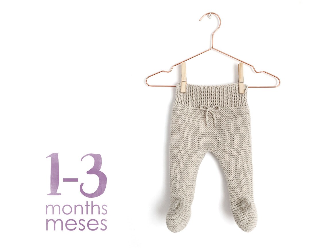Size 1-3 Months- NUR Baby Knitted Legging Pattern - Etsy