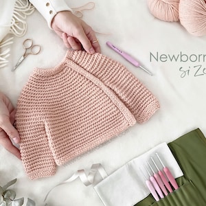 Newborn – CUDDLES Baby Crochet Sweater Pattern