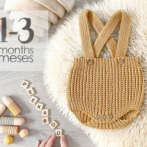 Size 1-3 months - PEEKABOO Crochet Diaper Cover Pattern-  PDF Pattern- Instant Download