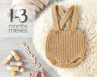 Size 1-3 months - PEEKABOO Crochet Diaper Cover Pattern-  PDF Pattern- Instant Download