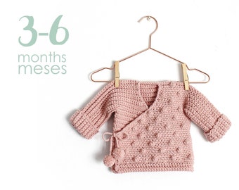 Size 3-6 Months- NEO CROCHET Baby Kimono -  PDF Pattern- Instant Download