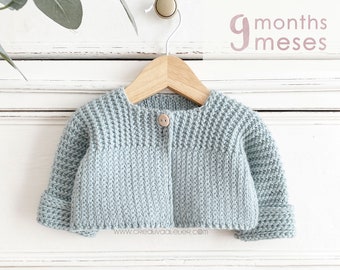 9 months - ITSY-BITSY crochet cardigan pattern