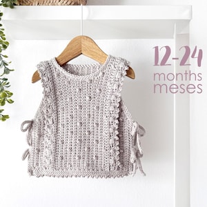 12-24  months – Picots CROCHET Vest Pattern