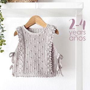 2-4 years – PICOTS Crochet Vest Pattern