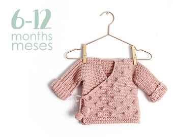 Size 6-12 Months- NEO Crochet Baby Kimono PDF Pattern- Instant Download