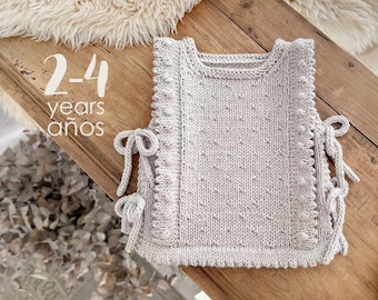 2-4 years  - PLUMETI Knit Vest Pattern