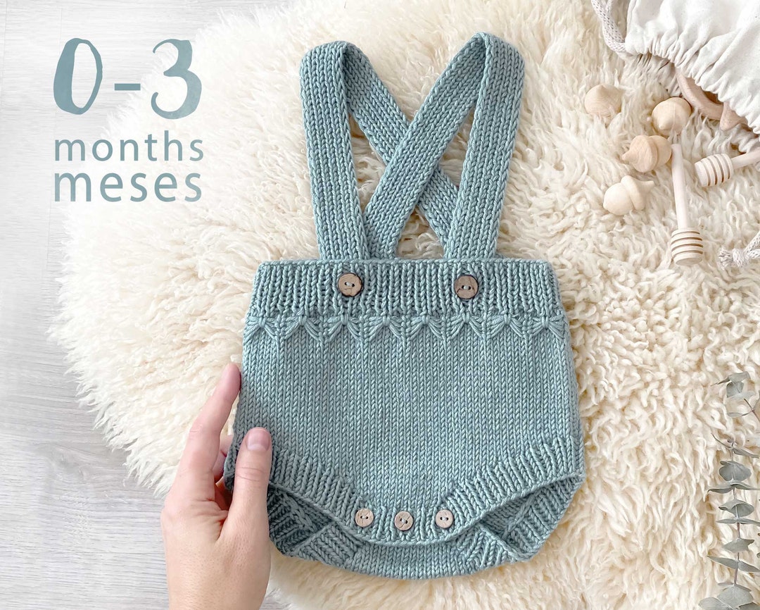 Talla 0-3 MESES- Patrón de Cubrepañal de Punto PETIT con