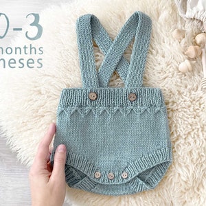 Size 0-3 MONTHS- PETIT Diaper Cover  - PDF Knitting Pattern- Instant Download