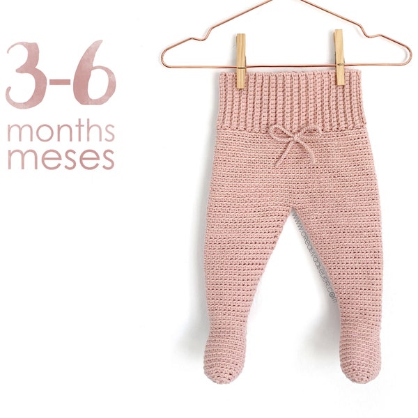 Größe 3–6 Monate – NEO Häkel-Legging-Muster für Babys
