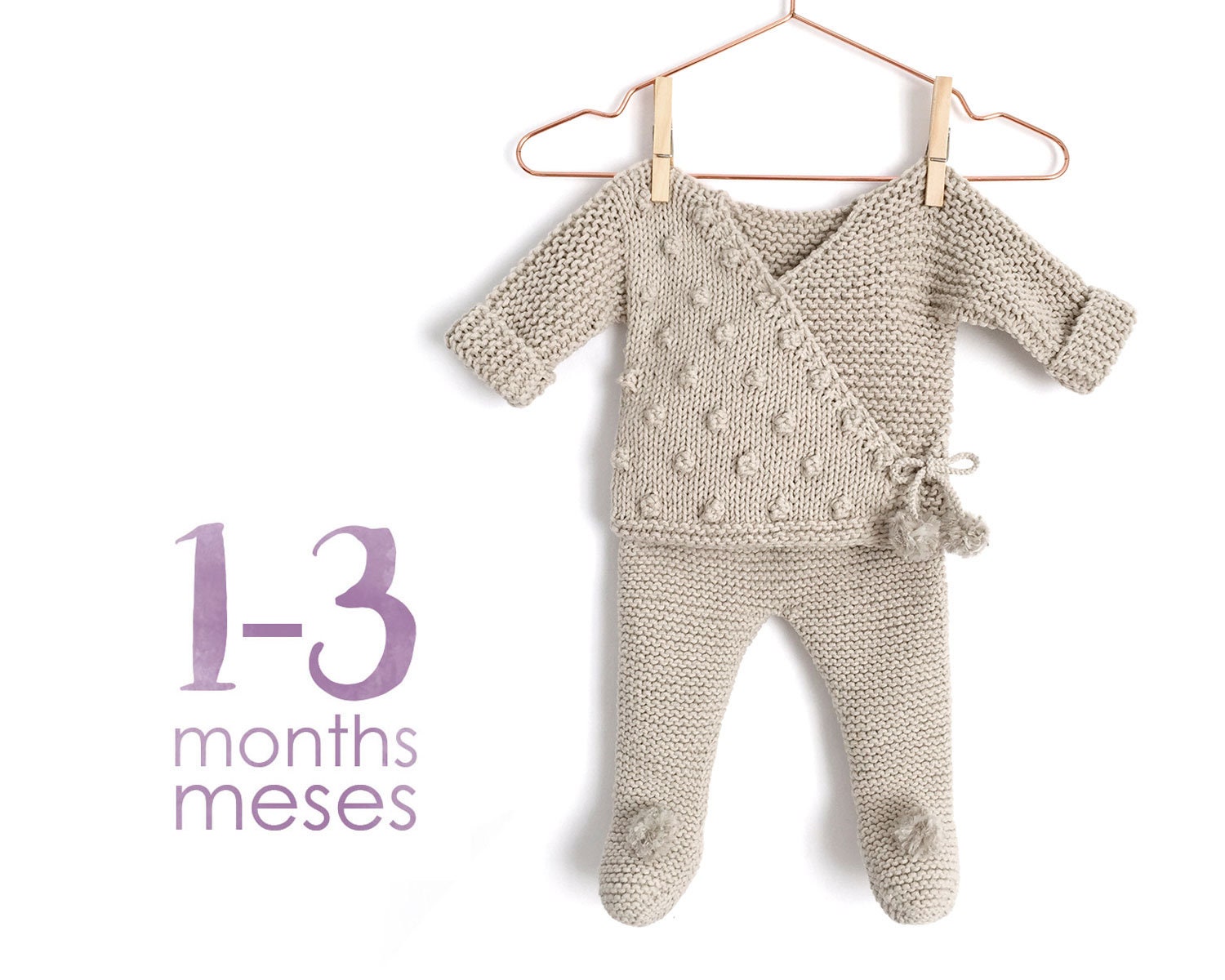Size 13 MONTHS Nur Knitted Baby Set PDF Knitting Pattern Etsy