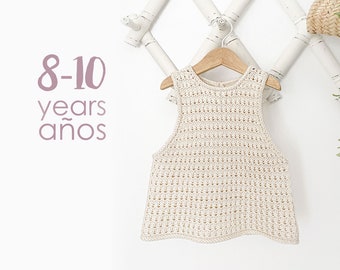 Size 8-10 years -  NATURtop knitted pattern – *I N S T A N T / D O W N L O A D / P D F*