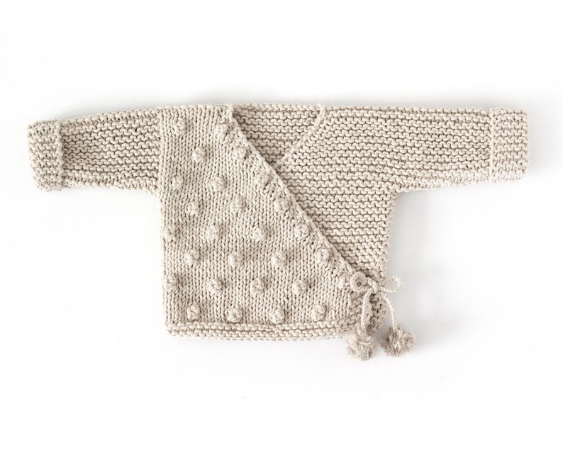 Instant Download NUR kimono PDF KNITTING Pattern Size 3-6 months