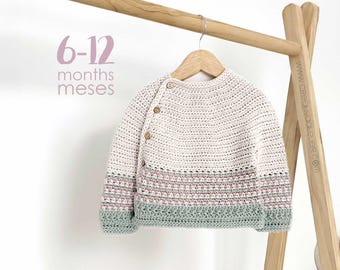 6-12 months – TICA Crochet Sweater / Cardigan Pattern