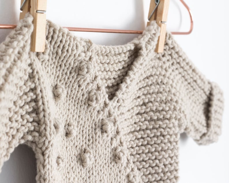Instant Download NUR kimono PDF KNITTING Pattern Size 3-6 months