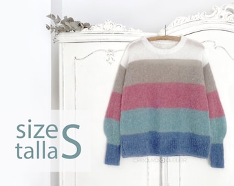 Size S - Candy Cloud Sweater Pattern  - PDF Knitting Pattern- Instant Download
