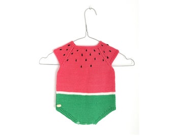 ALLE MATEN - Rompertje met watermeloenprint voor baby's
