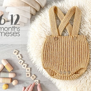 Size 6-12 months - PEEKABOO Crochet Diaper Cover Pattern-  PDF Pattern- Instant Download