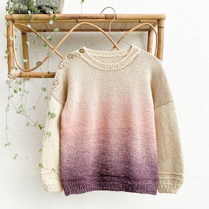 8 sizes - PURE Knitted Sweater - PDF Knitting Pattern- Instant Download