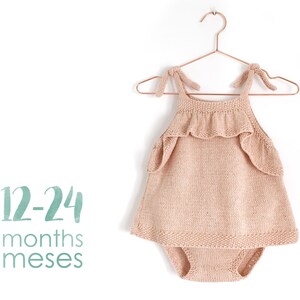 Size 12- 24 months- ALBA SUMMER SET - Pdf Knitting Pattern- Instant Download