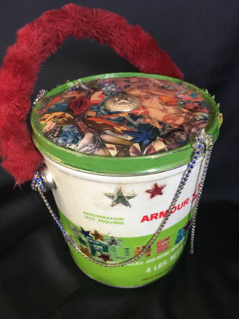 Glass Bong Case Stash Bucket 420 Glass Carrying Pail Medical Marijuana