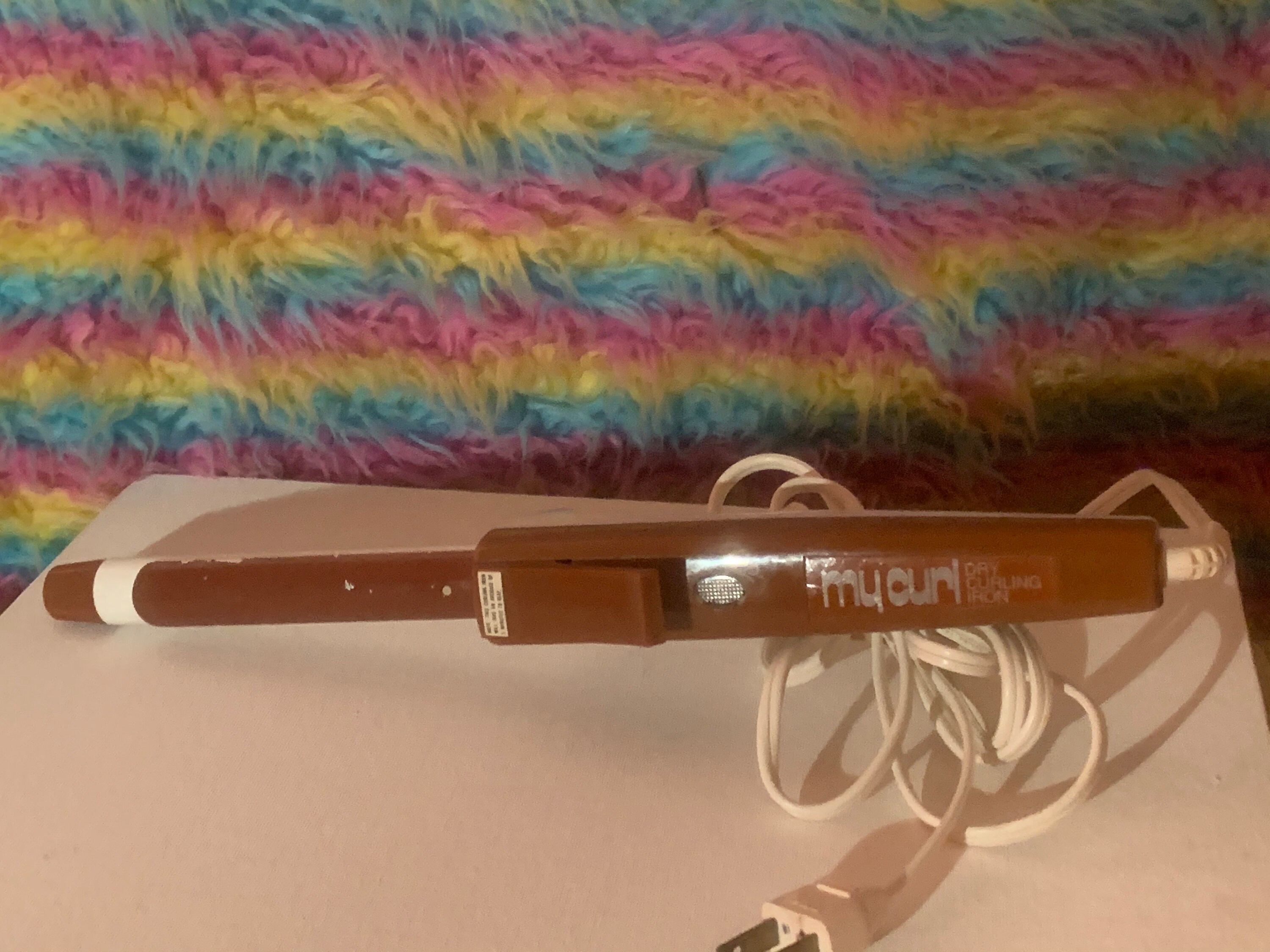 1970's vintage curling iron, my gurl curling iron dry iron vintage