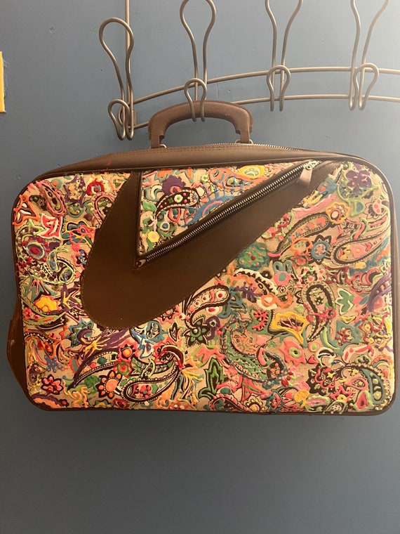Rare Vintage upcycled going to Grandmas suitcase a