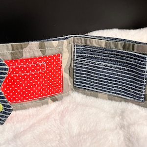 Cartera hecha a mano, cartera única en su tipo