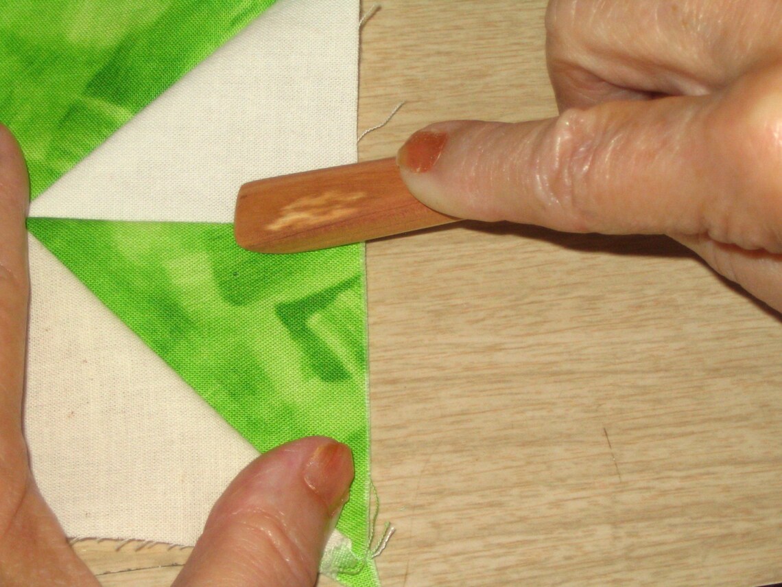 Cedar wooden iron for quilting. I like being able to sew my Etsy