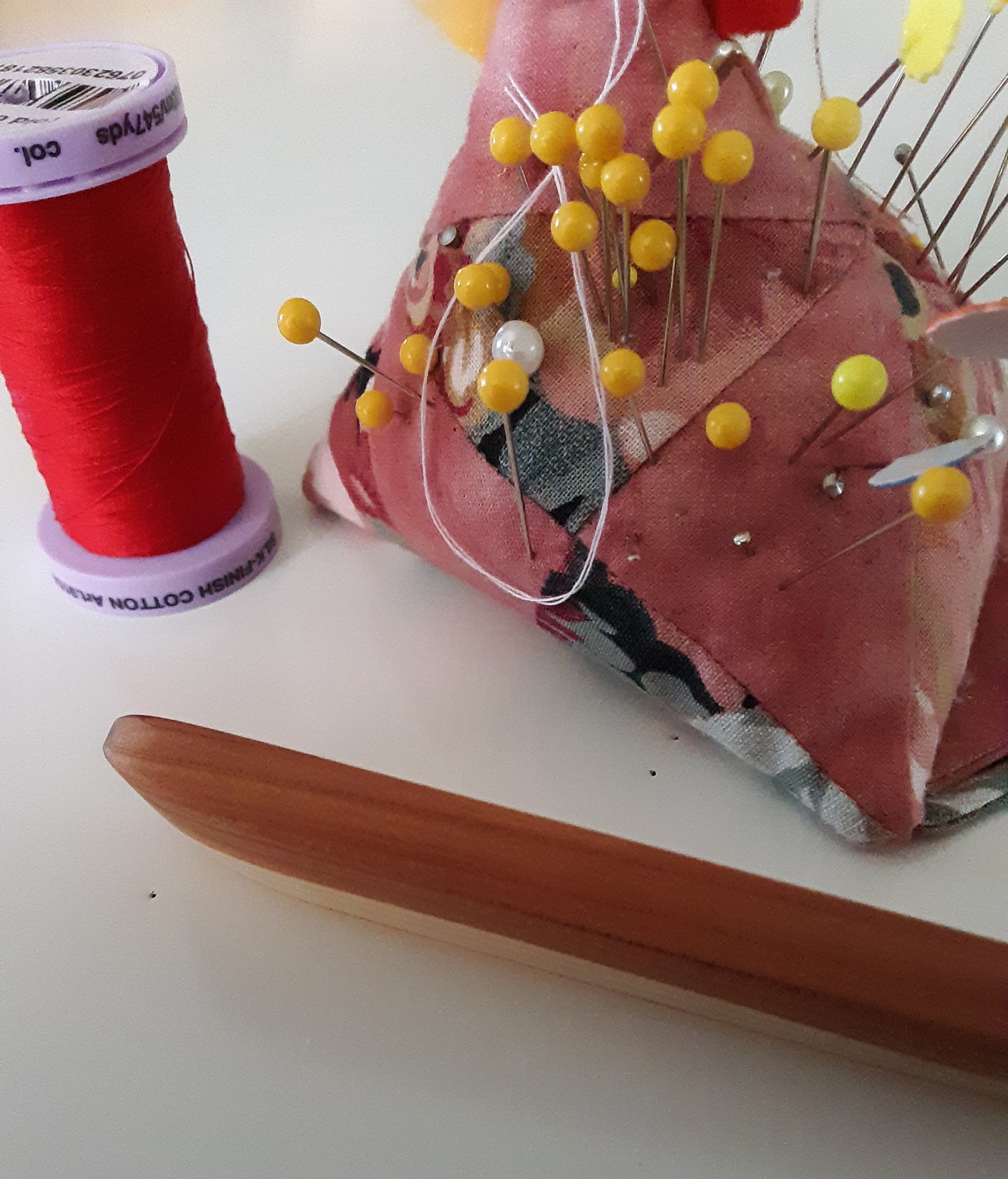 Cedar wooden iron for quilting. I like being able to sew my Etsy