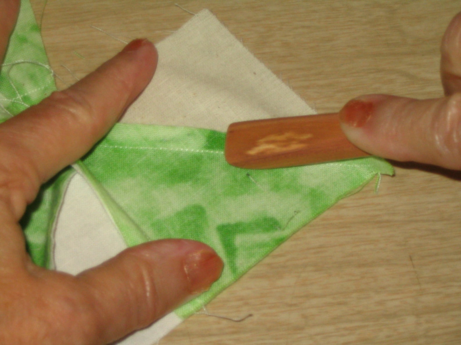 Cedar wooden iron for quilting. I like being able to sew my Etsy