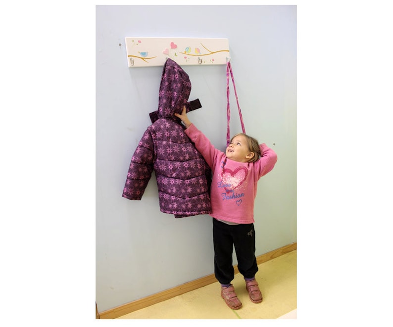 Peg Rack Nursery Coat Hanger Towel Rack Singing Birds BOYS Etsy
